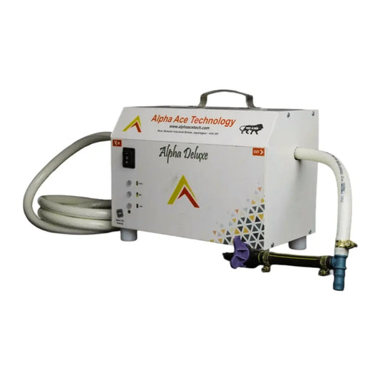 Alpha Ace Technology Fertilizer injector with hoses on a white background
