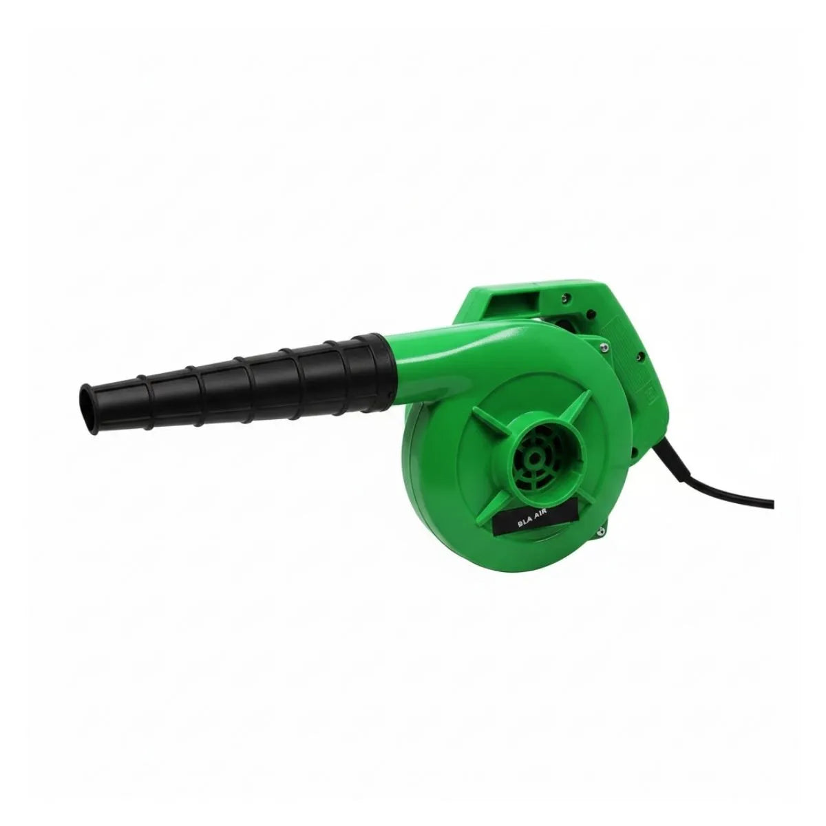 Green leaf blower on a white background