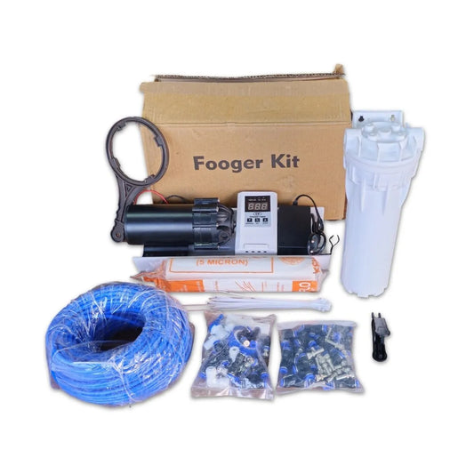 Fogger Kit with various components on a white background