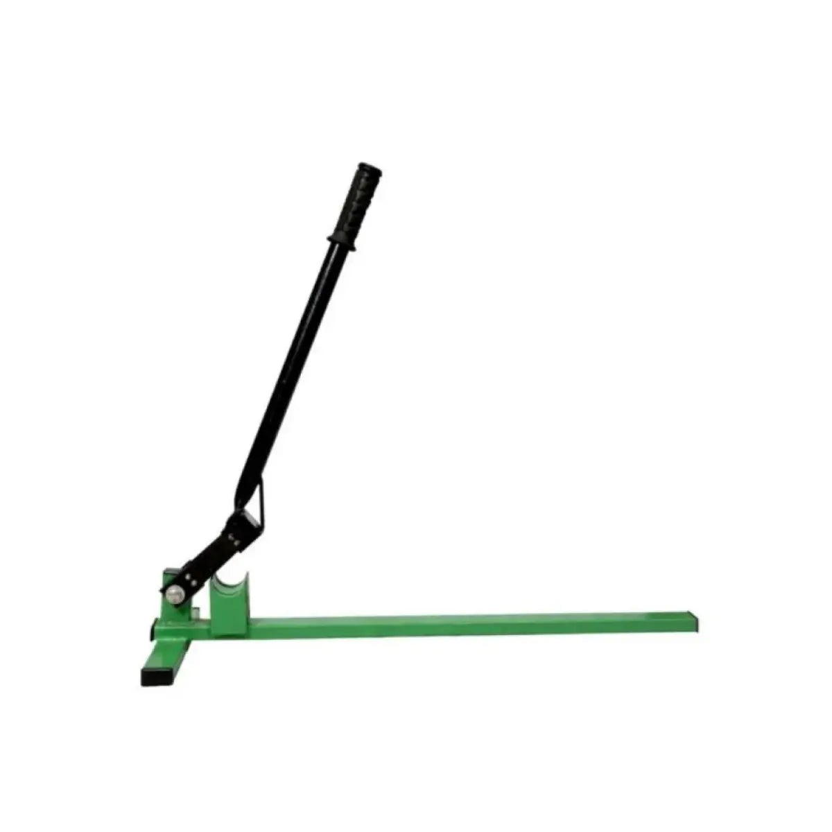 Green and black agricultural sugacane bud cutting machine on a white background