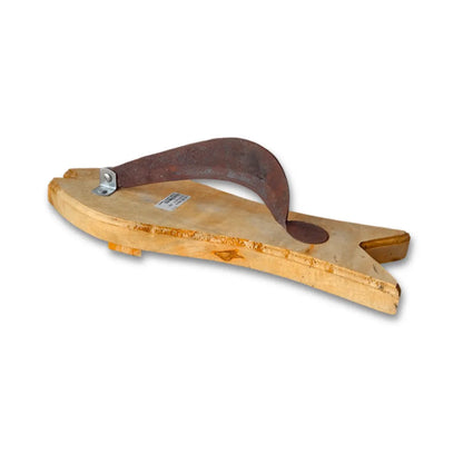 tradtional wooden vilati on a white background