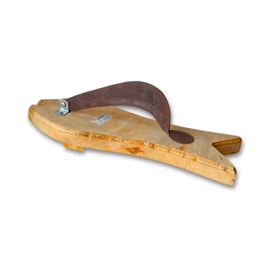 tradtional wooden vilati on a white background