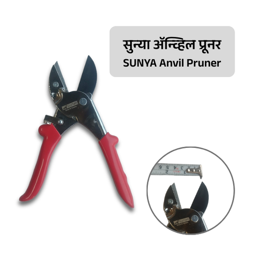 SUNYA Anvil Pruner with close-up inset on a white background