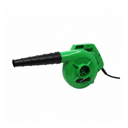 Green leaf blower on a white background