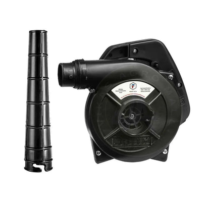 Black air blower in a white background