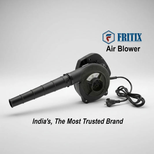 Fritix air blower on a white background with branding text.