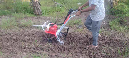 Mini power tiller used on a farm_Video