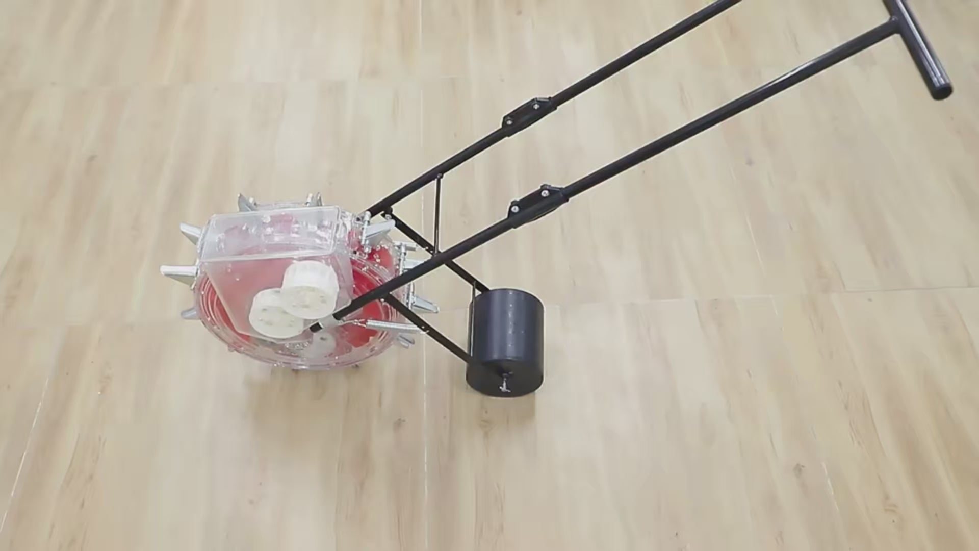 Demonstration Video of manual seeder used on floor
