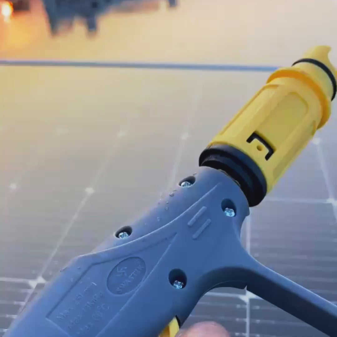 Swastik Pro 220 Pressure washer use to Clean Solar Panels